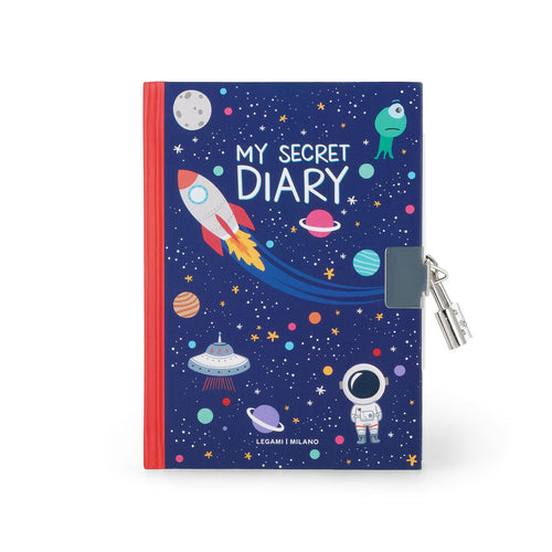 My Secret Diary with Padlock - Space - Anilas UK