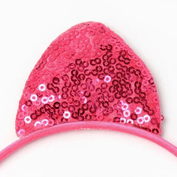 Sequin Cat Ears on Headband - Anilas UK