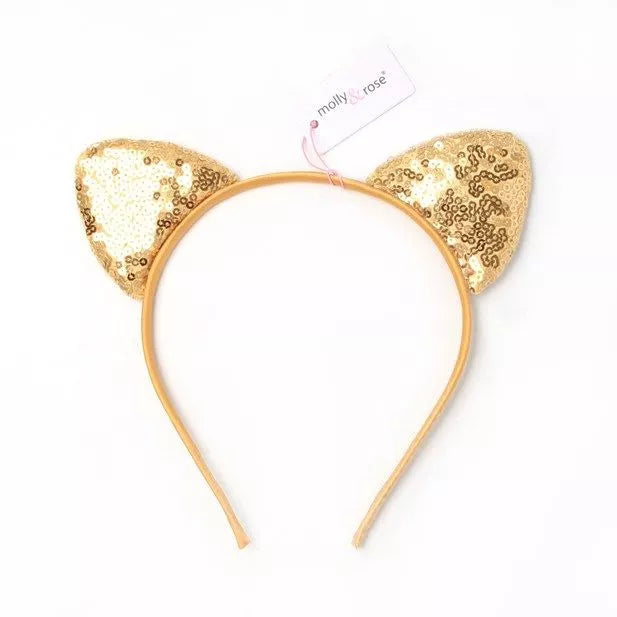 Sequin Cat Ears on Headband - Anilas UK