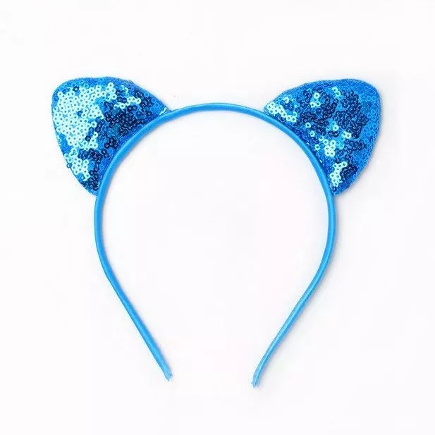 Sequin Cat Ears on Headband - Anilas UK