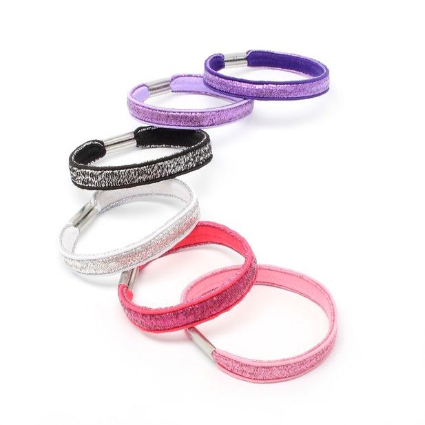 Card of 4 Glitter sleepies and 4 Elastics - Anilas UK