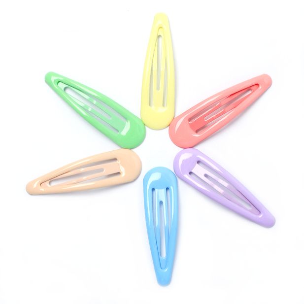 Premium Pastel Colour Hair Bendies Snap Clips Sleepies Hair Accessories -5cm (Pack of 6) - Anilas UK