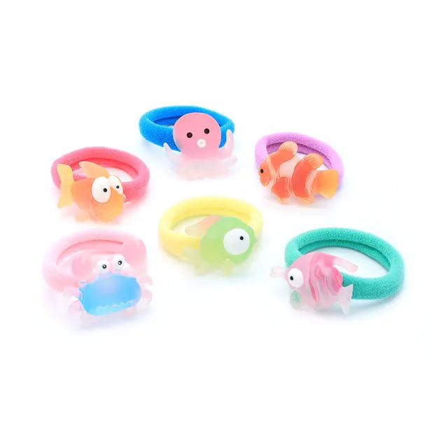 Under the Sea Themed Motif Jersey Elastic Ponios (Pack of 2) - Anilas UK