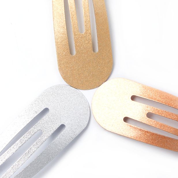 Metallic Hair Bendies Snap Clips Sleepies Hair Accessories -5cm (Pack of 6) - Anilas UK
