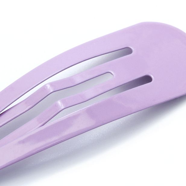 Pastel Coated Metal Hair Bendies Snap Clips Sleepies Hair Accessories -5cm (Pack of 6) - Anilas UK