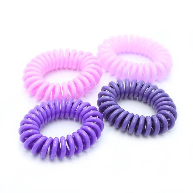 Purples Shades Small Telephone Elastics (Pack of 4) - Anilas UK