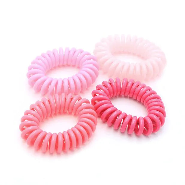 Pink Shades Small Telephone Elastics (Pack of 4) - Anilas UK