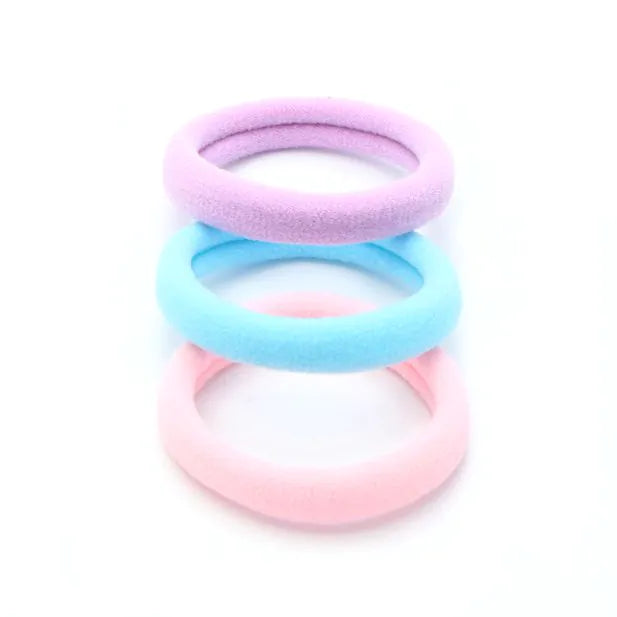 Pastels Jersey Endless Snag Free Hair Bobbles (Pack of 6) - Anilas UK