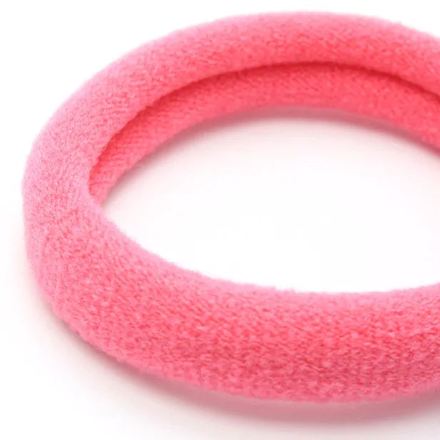Pink Shades Jersey Endless Snag Free Hair Bobbles (Pack of 6) - Anilas UK