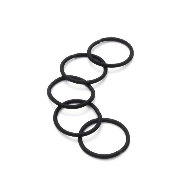 Mini hair elastic bands - Black - Pack Of 100 - 2mm Thick - Anilas UK