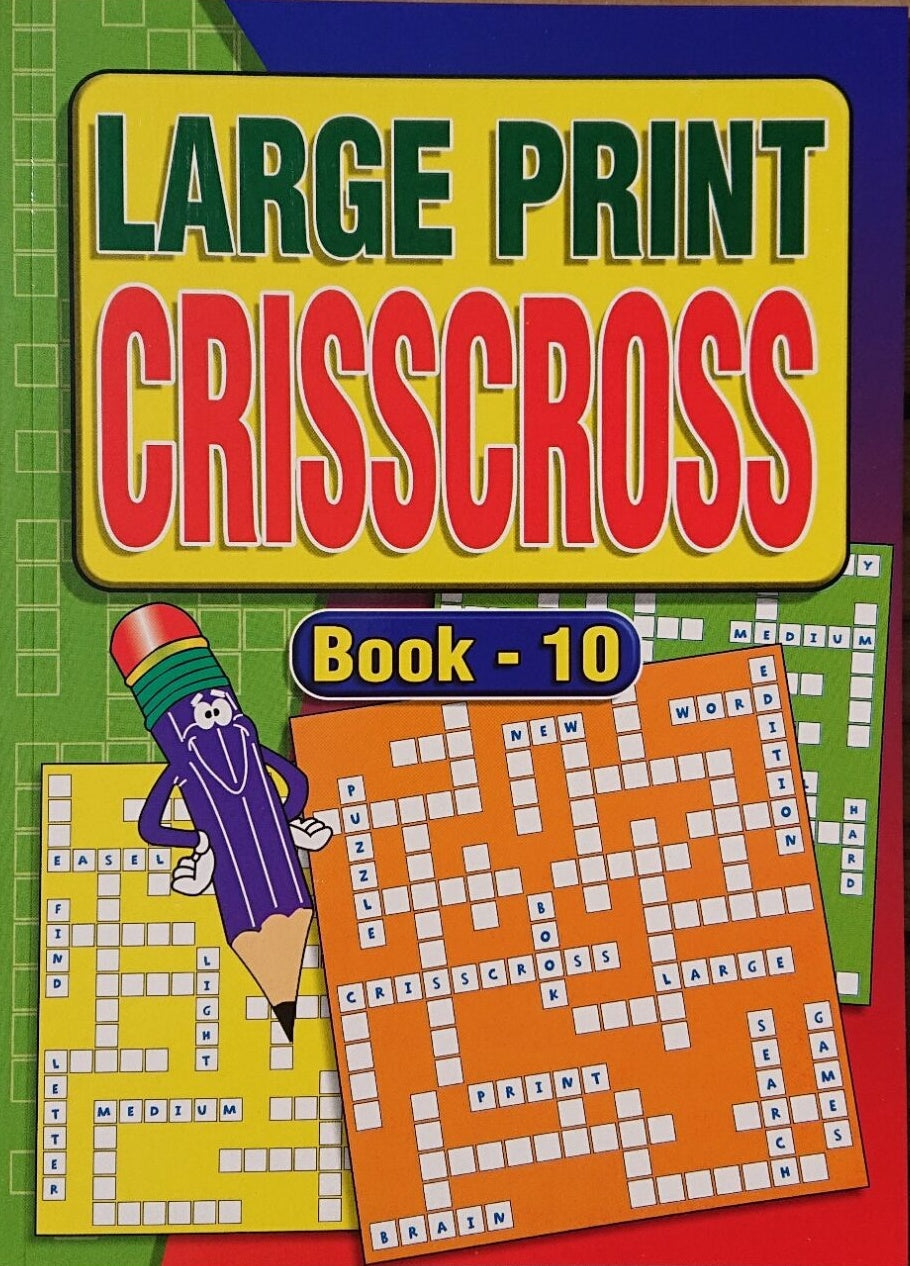 Large Print Crossword A4 Puzzle Book - Anilas UK