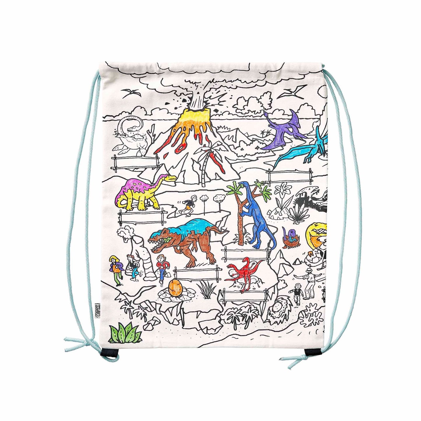 Eat Sleep Doodle's Dinosaur Colour in Backpack - Anilas UK