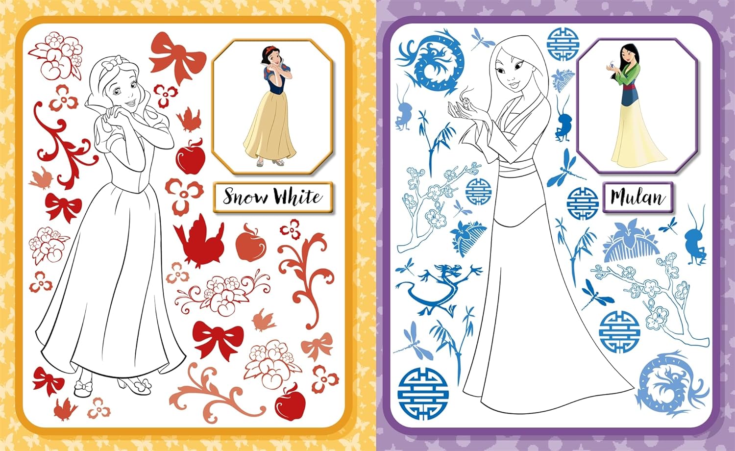 Disney Princess: 5 in 1 Colouring Book - Anilas UK