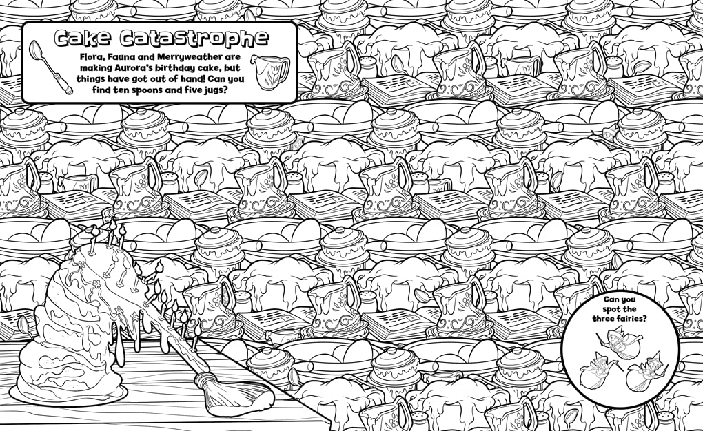 Disney Princess: Search & Find Colouring Book - Anilas UK
