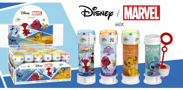 Disney/Marvel Bubble Tub with Wand - Anilas UK