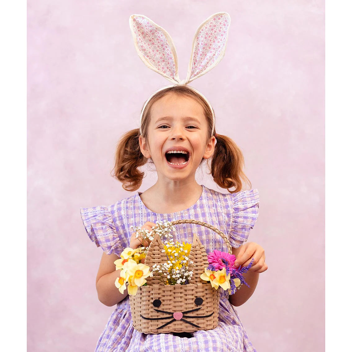 Recycled Paper Bunny Shaped Basket - Anilas UK