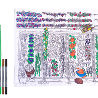 Eat Sleep Doodle's Garden, Grow, Eat! Placemat To Go & Colour In - Anilas UK