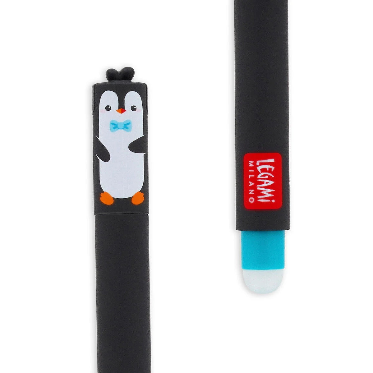 Legami Erasable Gel Pen Penguin - Turquoise Ink - Anilas UK