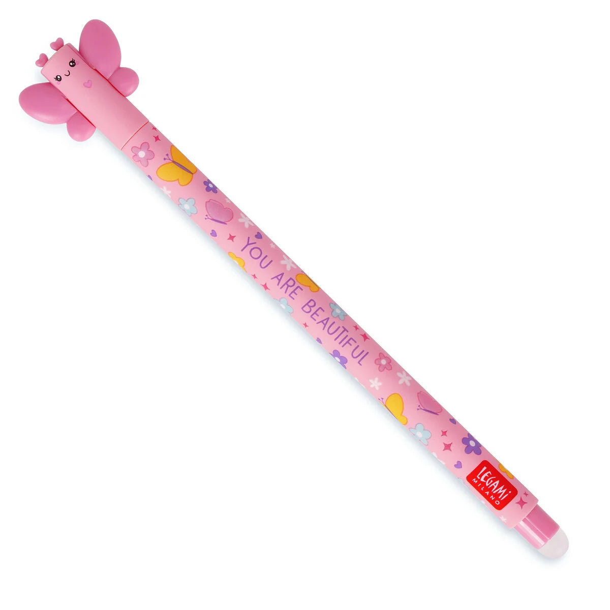 Legami Erasable Gel Pen Butterfly - Pink Ink - Anilas UK