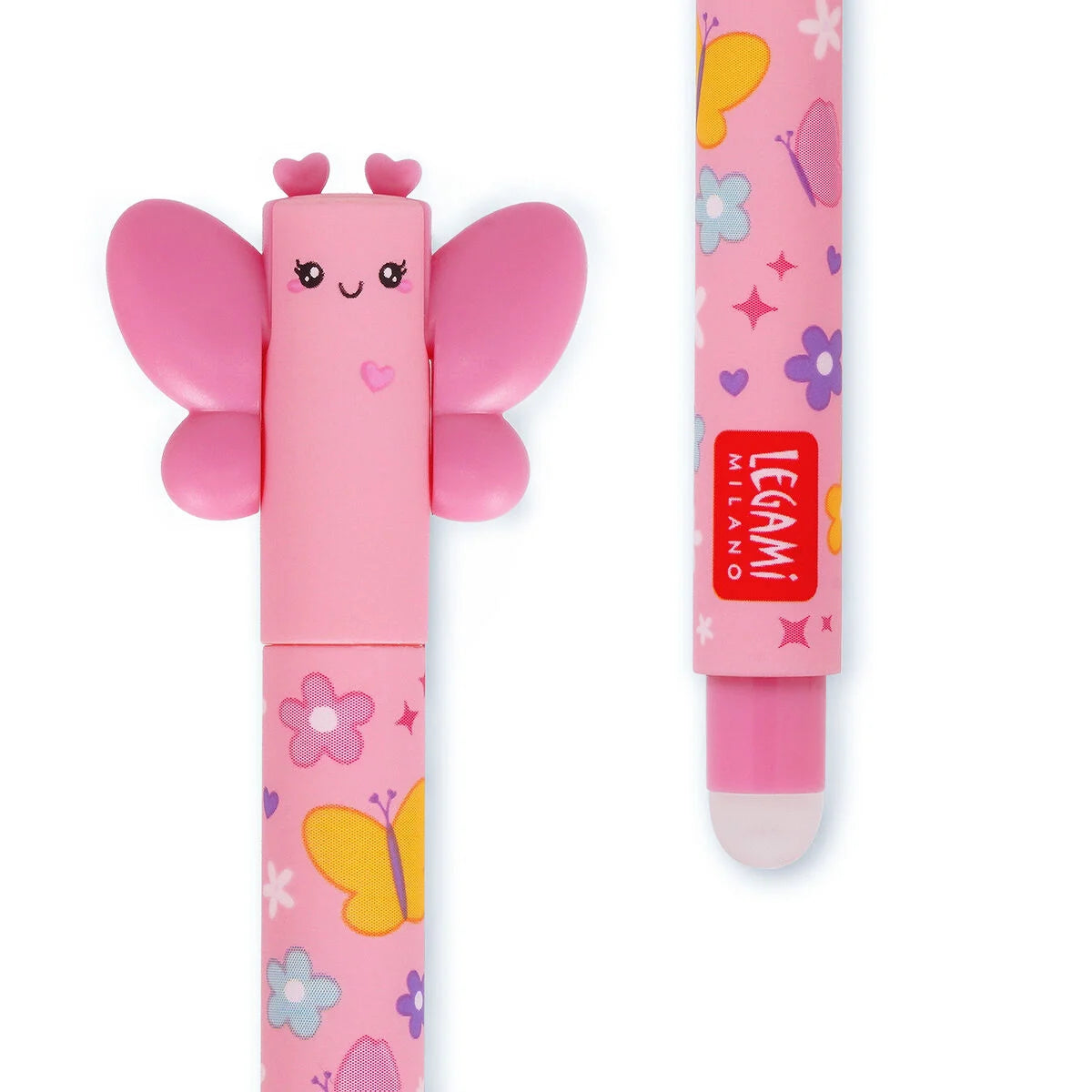 Legami Erasable Gel Pen Butterfly - Pink Ink - Anilas UK