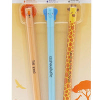 Wild Savannah: Lion, Elephant & Giraffe Set of 3 Erasable Pens - Anilas UK