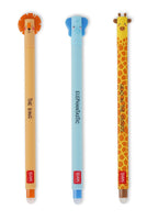 
              Wild Savannah: Lion, Elephant & Giraffe Set of 3 Erasable Pens - Anilas UK
            