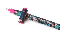
              Legami Floral Erasable Gel Pen with Turquoise Ink - Anilas UK
            