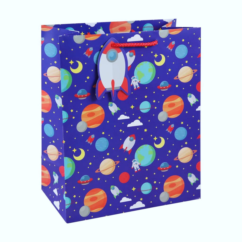 Spaceman Large Gift Paper Bag - Anilas UK