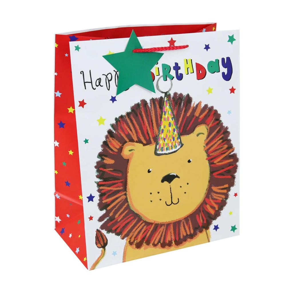 Lion Large Gift Paper Bag - Anilas UK