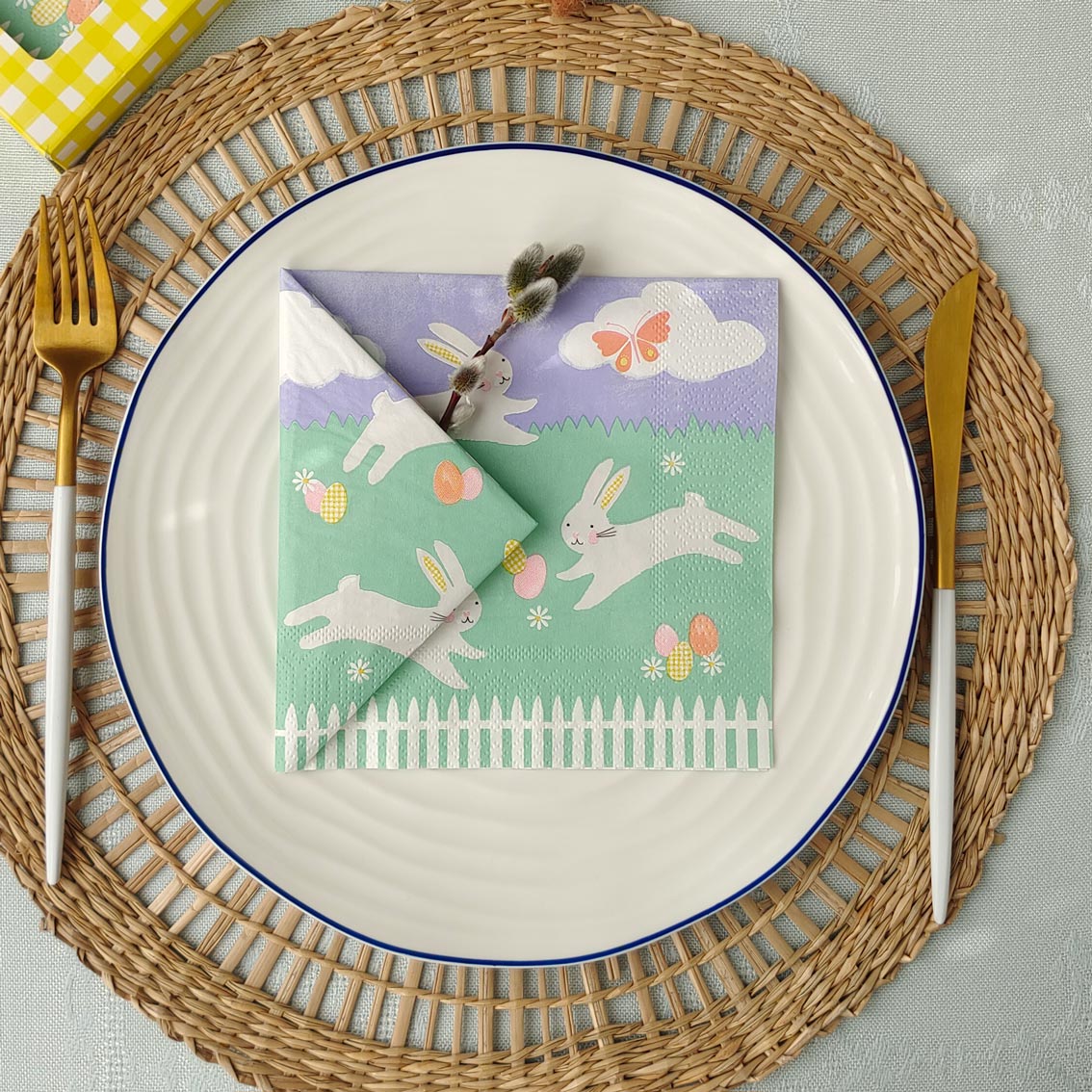 Easter Bunny Napkins (Pack of 20) - Anilas UK