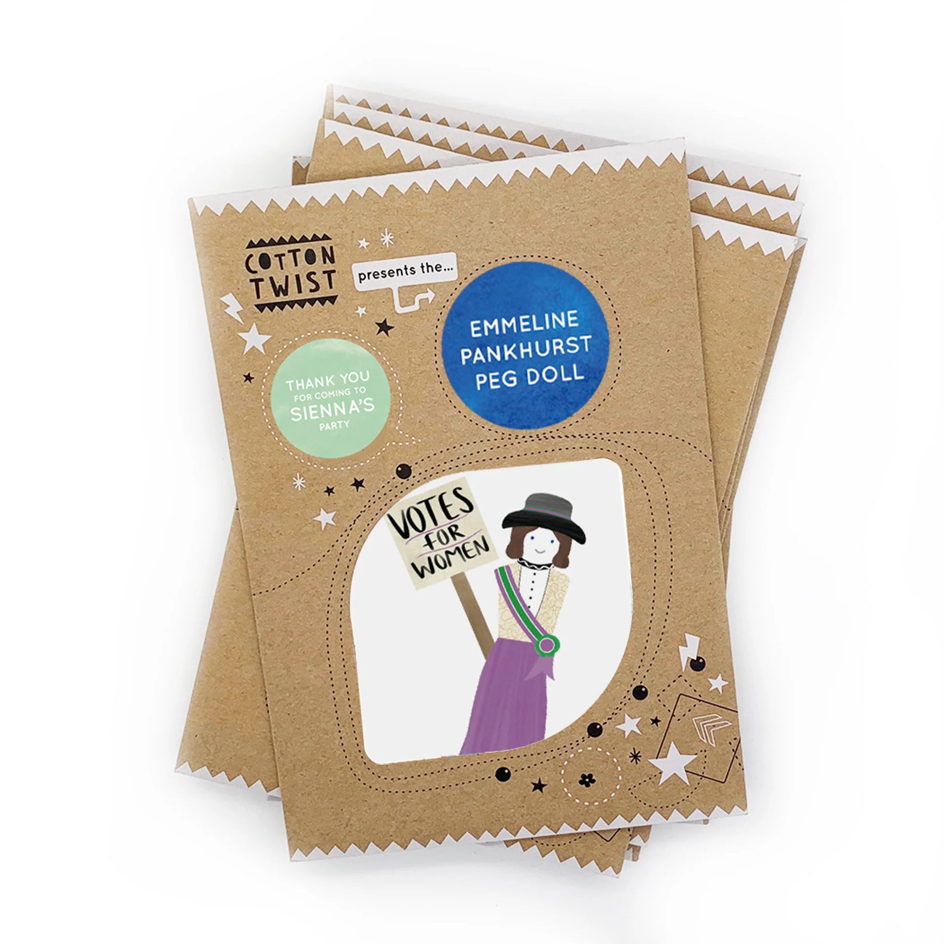 Make Your Own Emmeline Pankhurst Peg Doll - Anilas UK