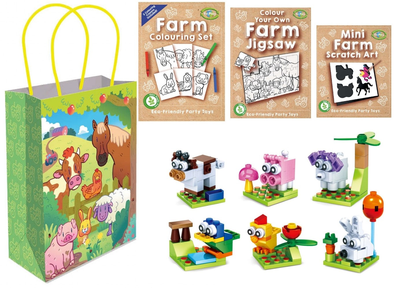 Deluxe Farm Themed Party Bags with Fillers - Anilas UK