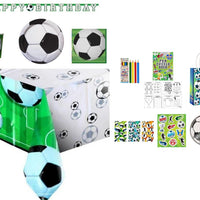Complete Football Themed Party Pack for 8 people Including Tableware and Favours - Anilas UK