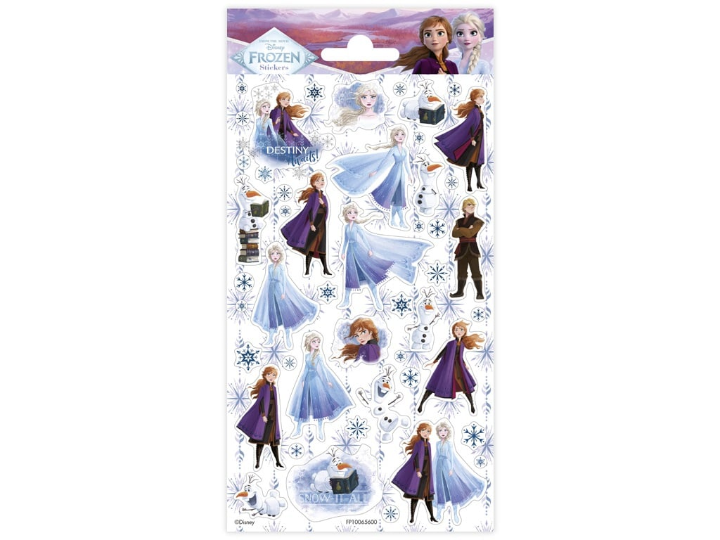 Disney Frozen Glitter Stickers Pack 10 x 20cm - Anilas UK