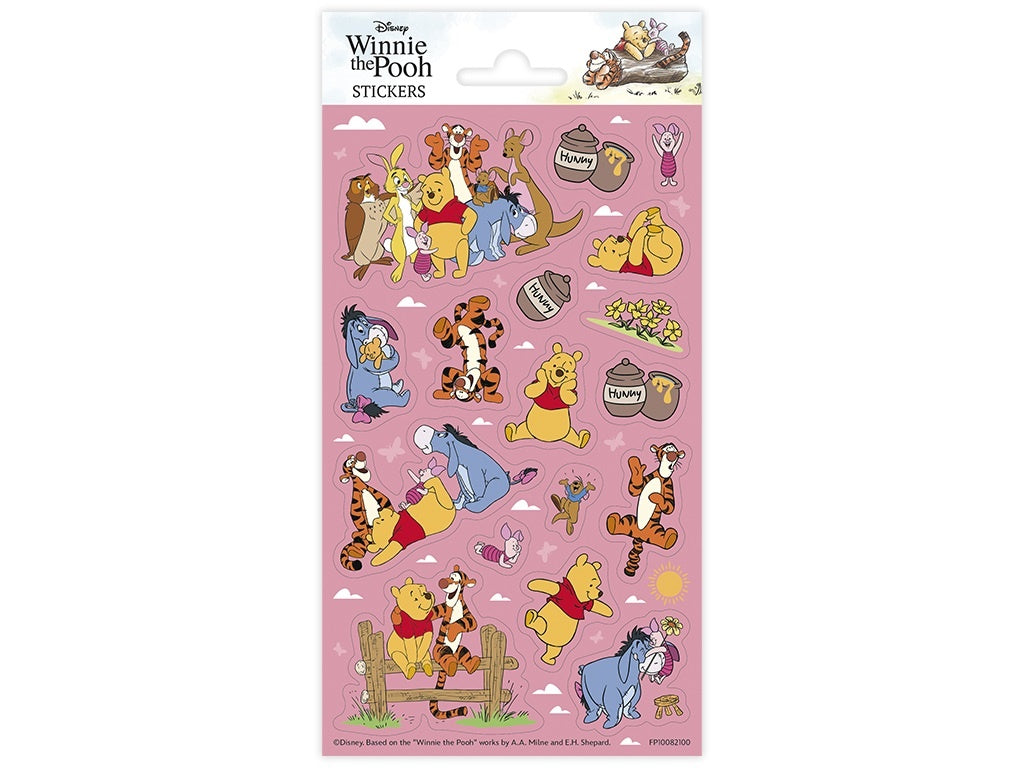 Winnie the Pooh Sticker Pack 10 x 20cm - Anilas UK