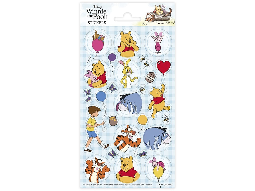 Winnie the Pooh Sticker Pack 10 x 20cm - Anilas UK