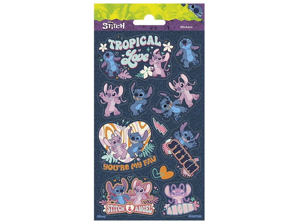 Disney Stitch Sticker Pack 10 x 20cm - Anilas UK