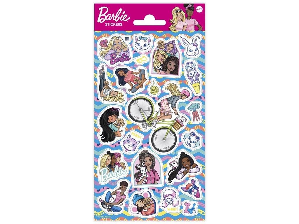Barbie Sticker Pack 10 x 20cm - Anilas UK