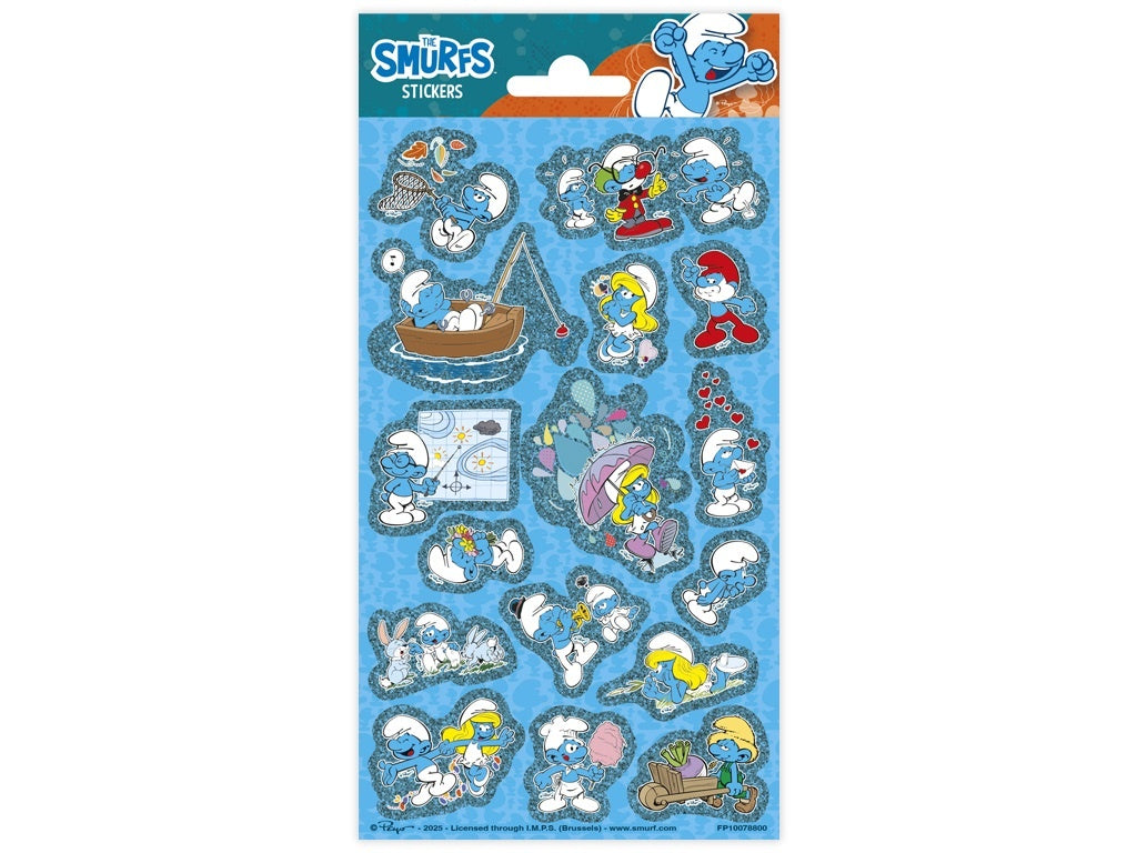 Smurfs Sticker Pack 10 x 20cm - Anilas UK