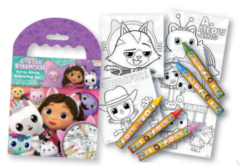 Gabby's Dollhouse Carry Along Colouring Set - Anilas UK