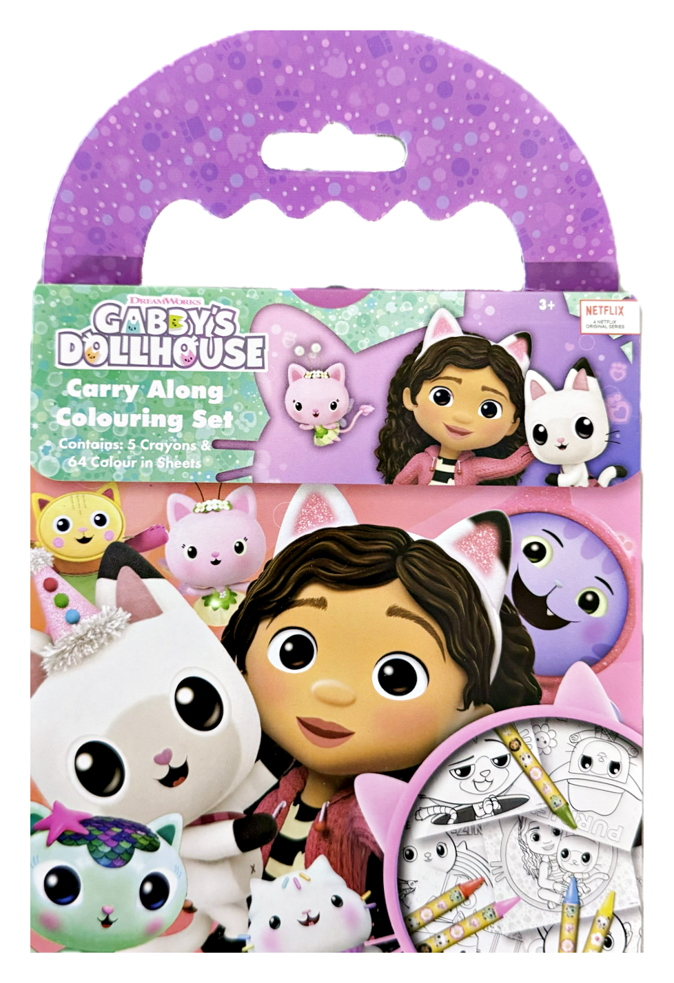 Gabby's Dollhouse Carry Along Colouring Set - Anilas UK