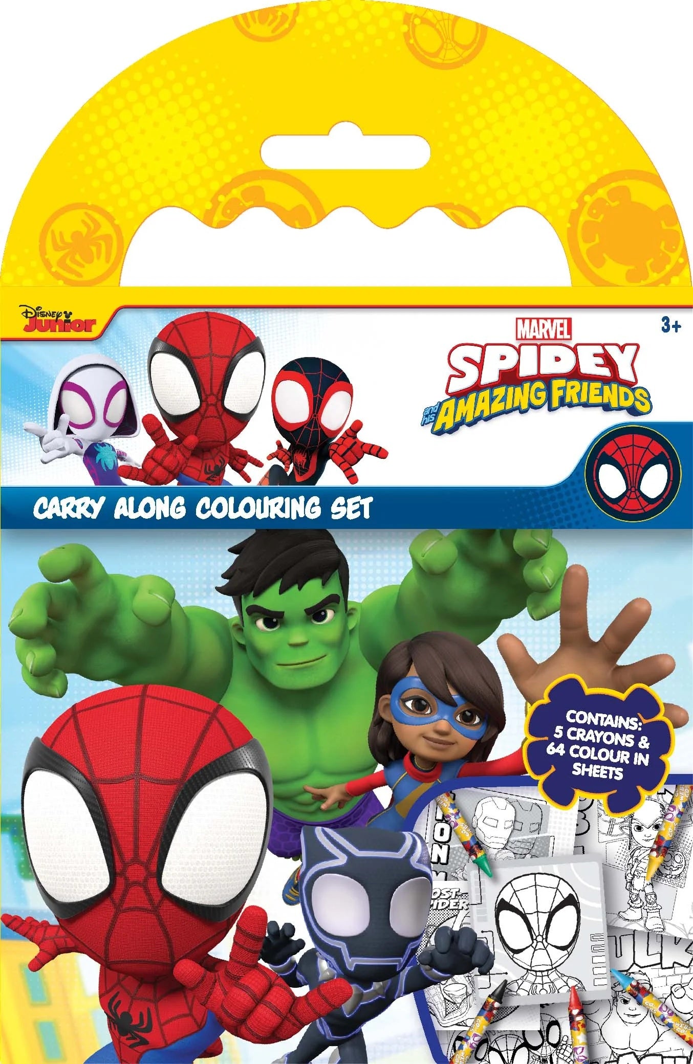 Spidey & Friends Carry Along Colouring Set - Anilas UK