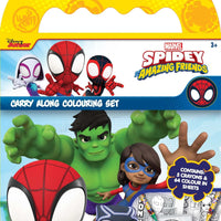 Spidey & Friends Carry Along Colouring Set - Anilas UK