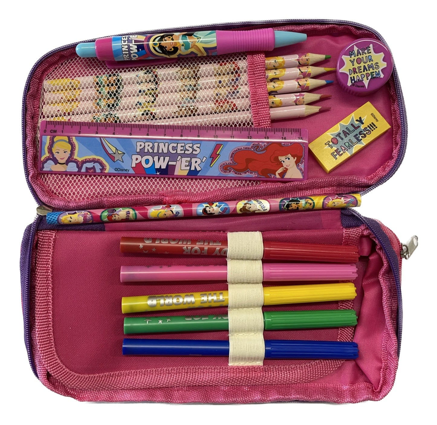 Disney Princess Stationery Filled Pencil Case Set - Anilas UK