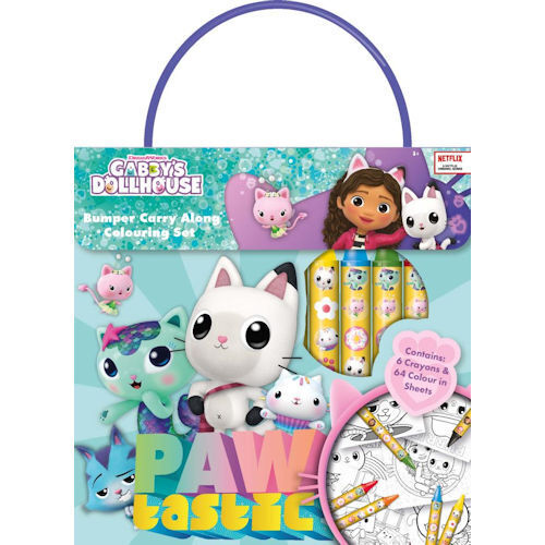 Gabby's Dollhouse Bumper  Carry Along Colouring Set - Anilas UK