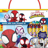 Spidey & Friends Bumper Carry Along Colouring Set - Anilas UK