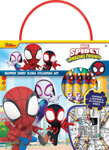 Spidey & Friends Bumper Carry Along Colouring Set - Anilas UK