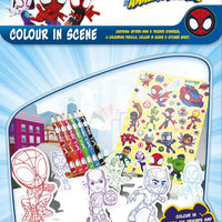 Spidey & Friends Colour In Scene - Anilas UK