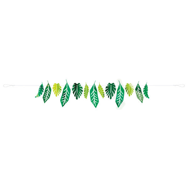 Foil Safari Leaves Paper Garland, 7ft - Anilas UK