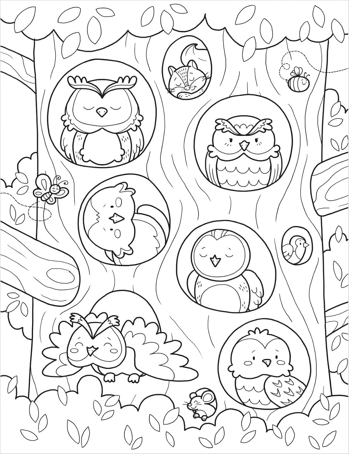 Forest Cuties Cozy Colouring Book - Anilas UK